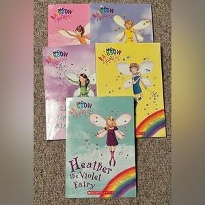 Lot of 5 Rainbow Magic Fairies Children's Kids Chapters Books RANDOM MIX